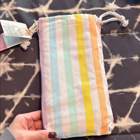 Dock & Bay Striped Quick Dry Towel - Pastel Multicolor - Picture 4 of 5